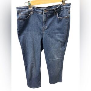 Gloria Vanderbilt Size 12 Classic Blue Jeans Rail Straight All Around Slimming